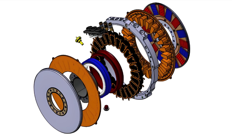 轴向磁通电机结构-网图